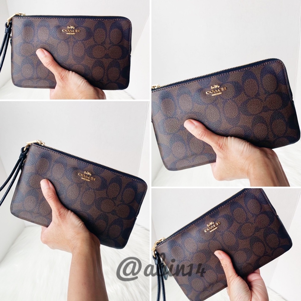 NWT Coach (LARGER SIZE) Double Zip Wallet/Wristlet - Picture 9 of 10